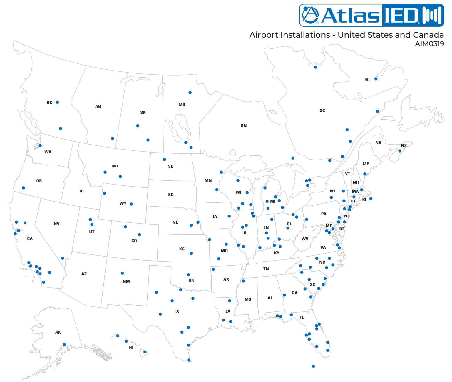 United States and Canada 安装案例